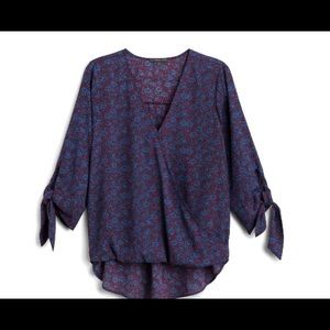 NWT West Kei Criss Cross Blouse